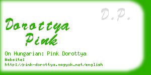 dorottya pink business card